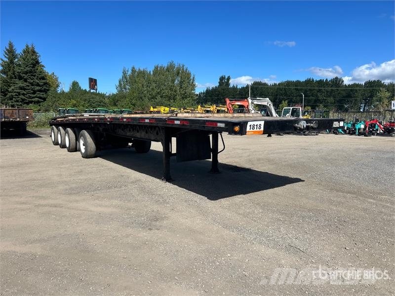 Manac 10453 53 ft Quad/A Flatbed Trailer Vlakke laadvloer