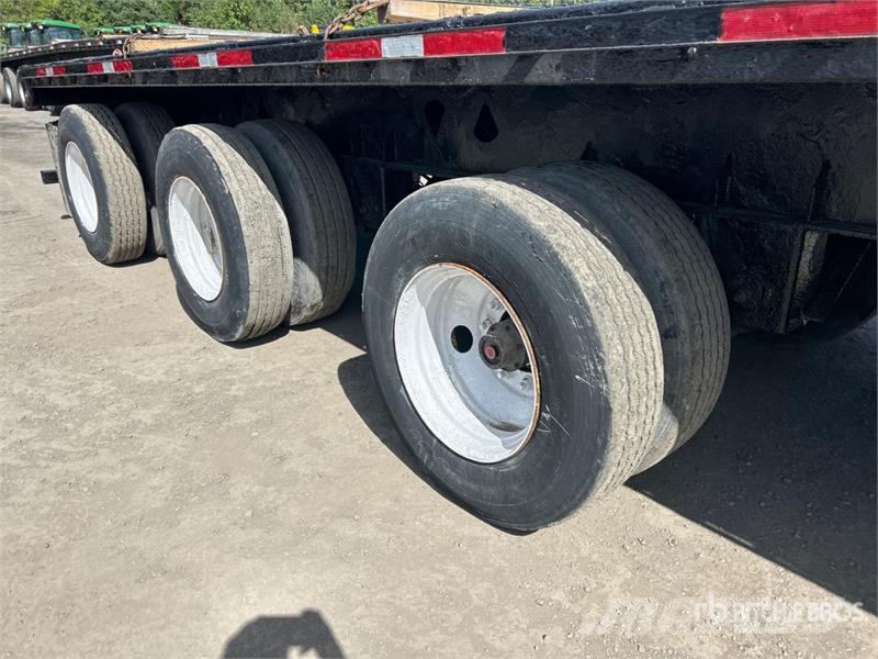 Manac 10453 53 ft Quad/A Flatbed Trailer Vlakke laadvloer