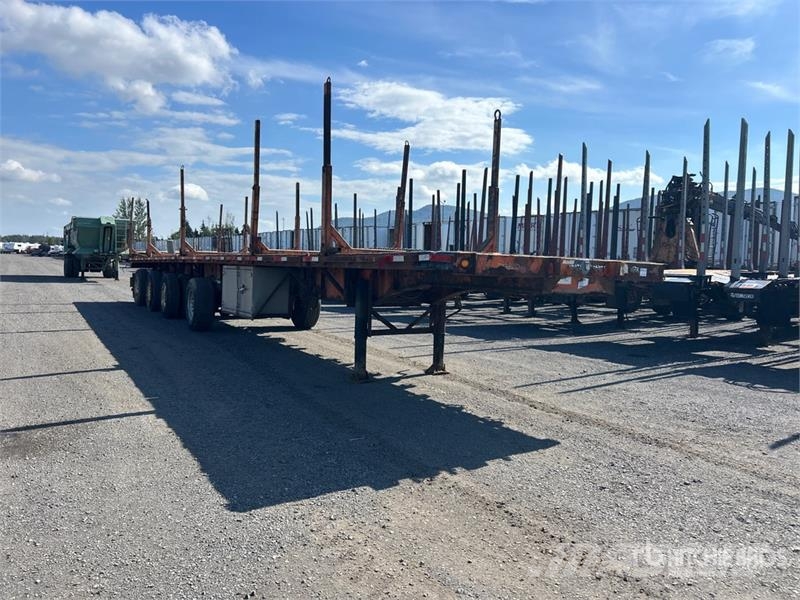 Manac 12453A030 53 ft Quad/A Flatbed Trailer Platformas/izkraušana no sāniem