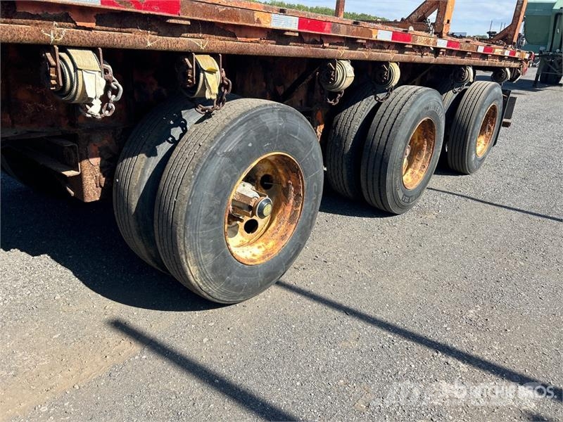 Manac 12453A030 53 ft Quad/A Flatbed Trailer Platformas/izkraušana no sāniem