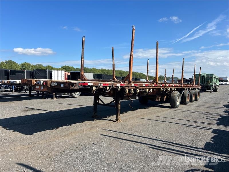 Manac 12453A030 53 ft Quad/A Flatbed Trailer Platformas/izkraušana no sāniem