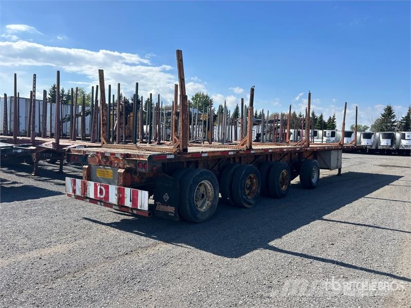Manac 12453A030 53 ft Quad/A Flatbed Trailer Platformas/izkraušana no sāniem