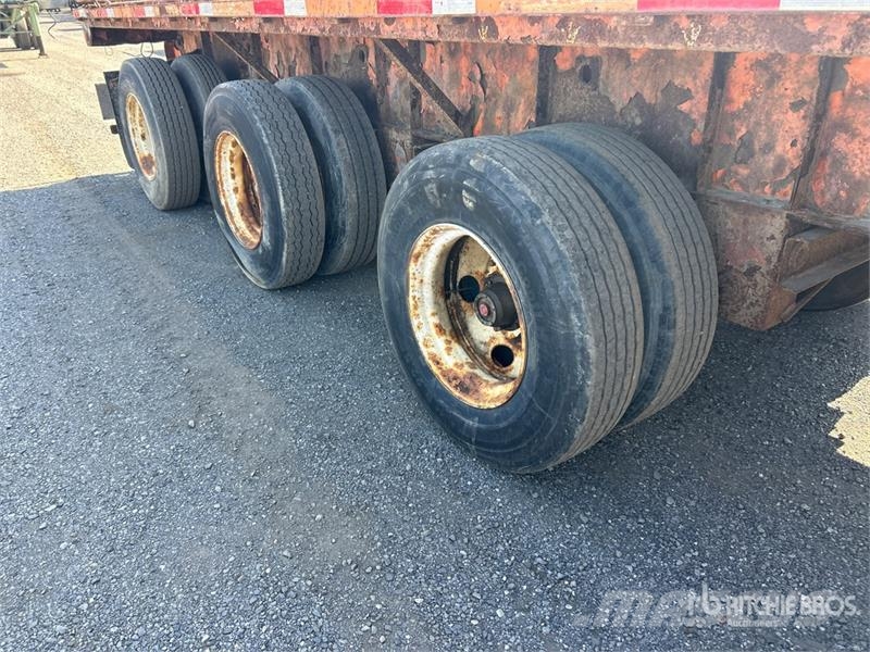 Manac 12453A030 53 ft Quad/A Flatbed Trailer Platformas/izkraušana no sāniem