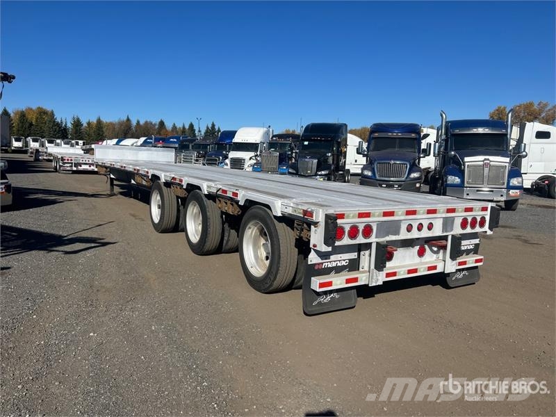 Manac 13348B409 48 ft Tri/A Step Deck Trailer Mélybölcsős