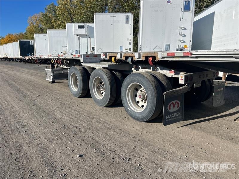Manac 17326 26 ft Tri/A Super B-Train Lead Flatbed Trail Прицепы-платформы/боковая разгрузка