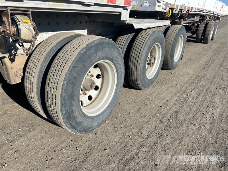 Manac 17326 26 ft Tri/A Super B-Train Lead Flatbed Trail Прицепы-платформы/боковая разгрузка