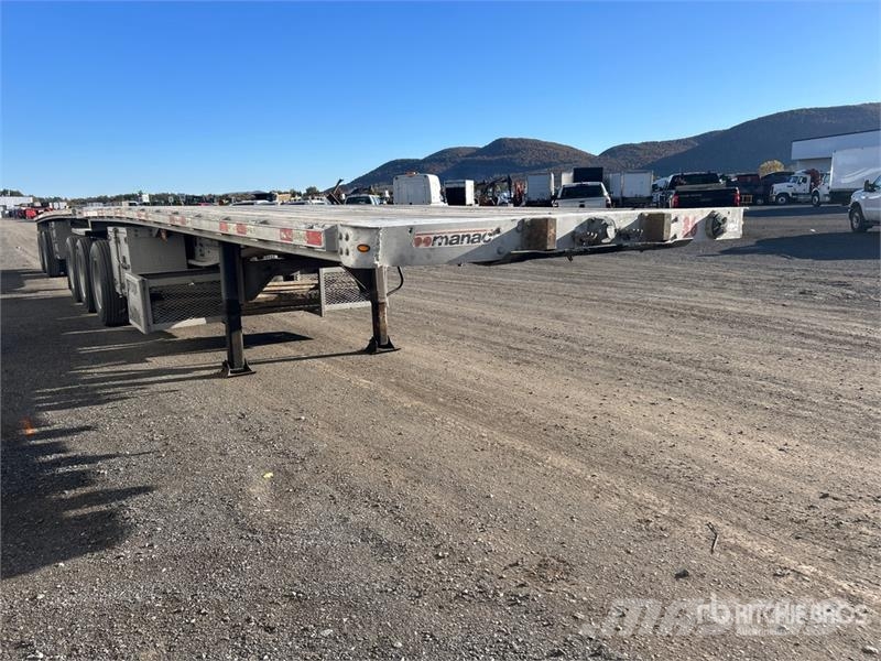 Manac 17326 26 ft Tri/A Super B-Train Lead Flatbed Trail Прицепы-платформы/боковая разгрузка