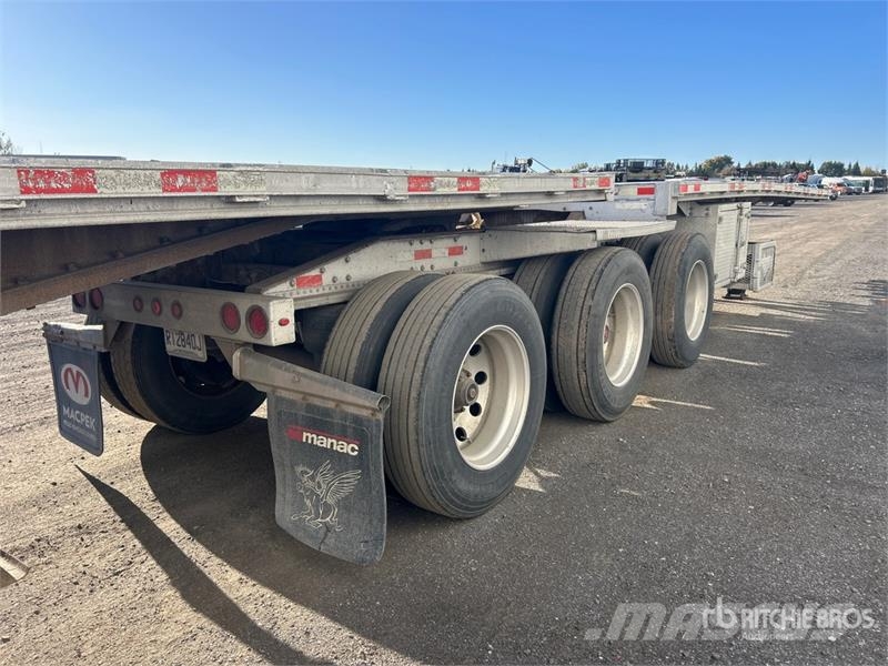 Manac 17326 26 ft Tri/A Super B-Train Lead Flatbed Trail Прицепы-платформы/боковая разгрузка