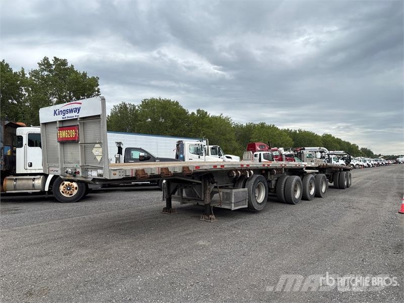 Manac 28 ft Quad/A Super B-Train Lead Flatbed Trailer Prikolice platforme/otvoreni sanduk