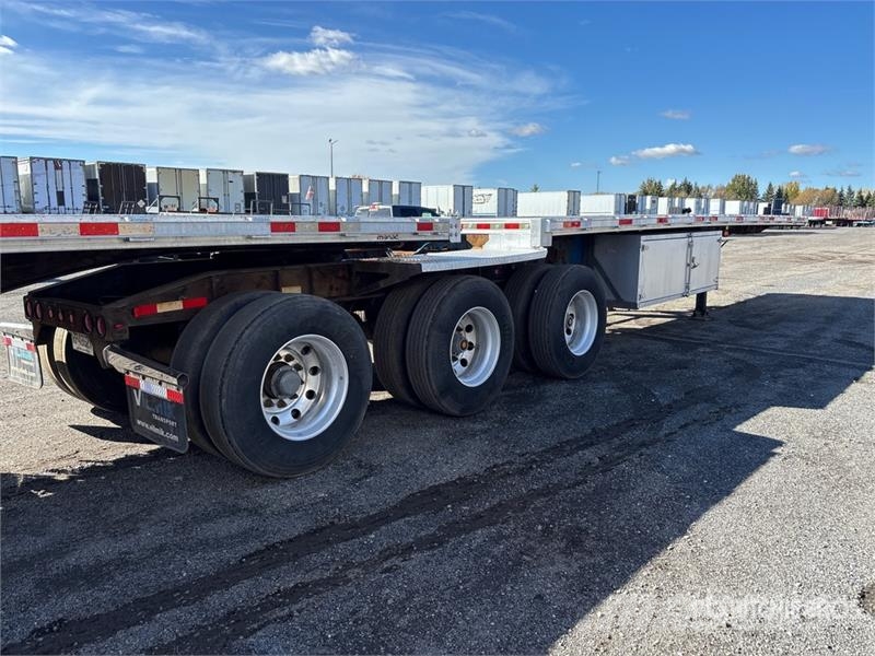 Manac 38 ft T/A B-Train Lead Flatbed Trailer Причепи-платформи/бокове розвантаження