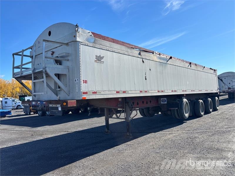 Manac 41444C33 45 ft Quad/A Aluminum End Dump Trailer Vyklápacie prívesy