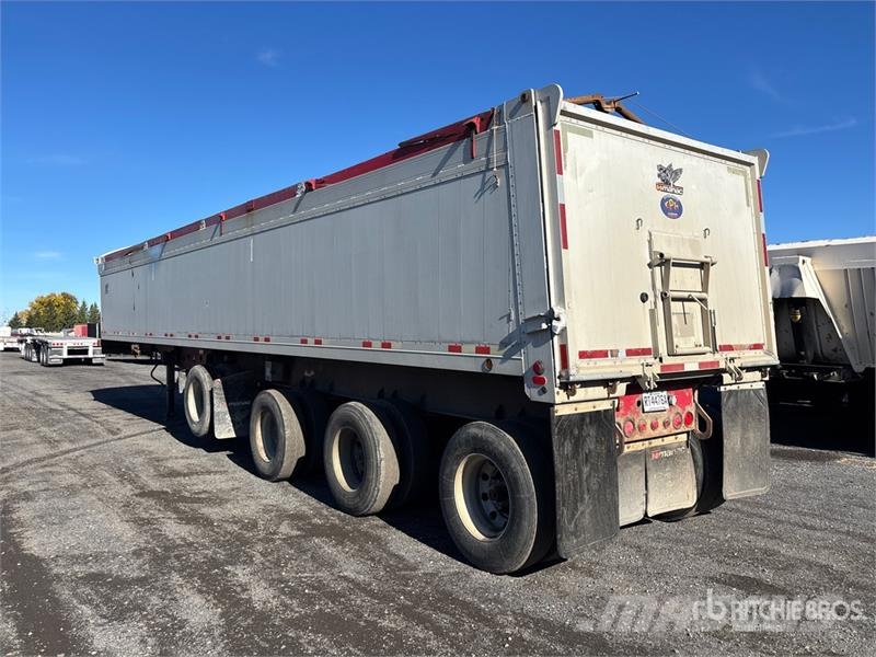 Manac 41444C33 45 ft Quad/A Aluminum End Dump Trailer Vyklápacie prívesy