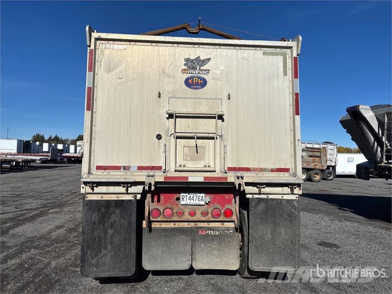 Manac 41444C33 45 ft Quad/A Aluminum End Dump Trailer Vyklápacie prívesy