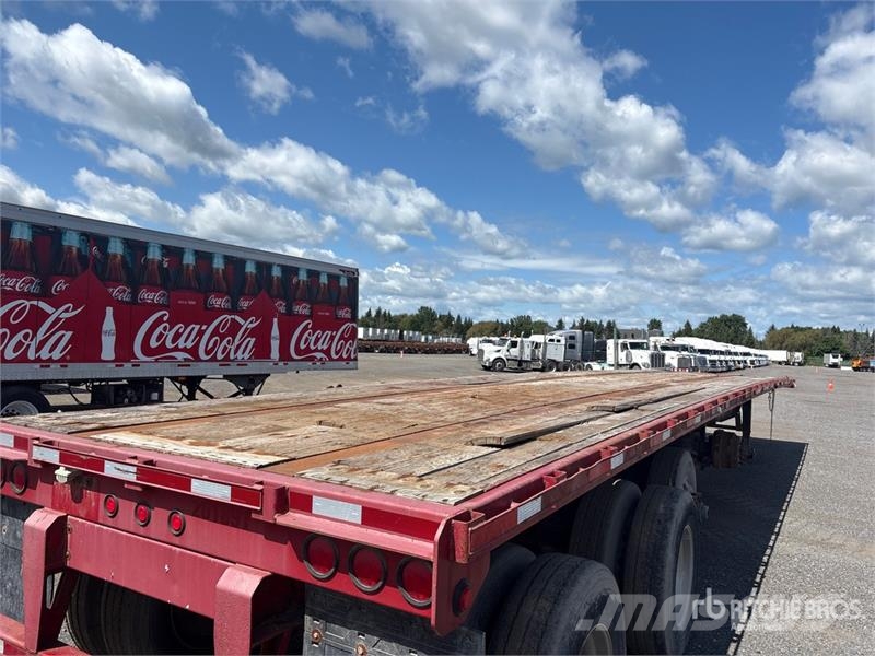 Manac 48 ft Quad/A Flatbed Trailer مقطوروات مسطحة/مفصلية الجوانب