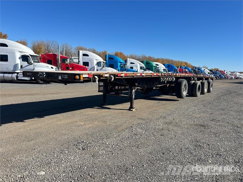 Manac 48 ft Quad/A Flatbed Trailer مقطوروات مسطحة/مفصلية الجوانب