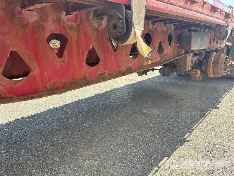 Manac 48 ft Quad/A Flatbed Trailer مقطوروات مسطحة/مفصلية الجوانب