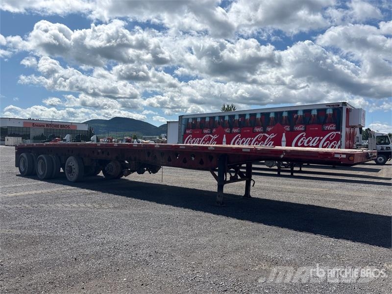 Manac 48 ft Quad/A Flatbed Trailer مقطوروات مسطحة/مفصلية الجوانب