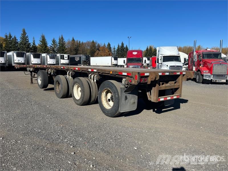 Manac 48 ft Quad/A Flatbed Trailer مقطوروات مسطحة/مفصلية الجوانب