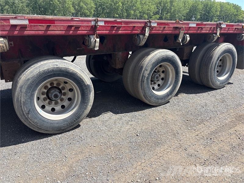 Manac 48 ft Quad/A Flatbed Trailer مقطوروات مسطحة/مفصلية الجوانب