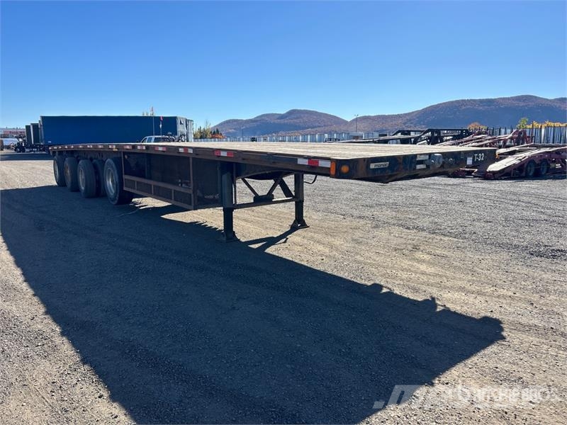 Manac 48 ft Quad/A Flatbed Trailer مقطوروات مسطحة/مفصلية الجوانب