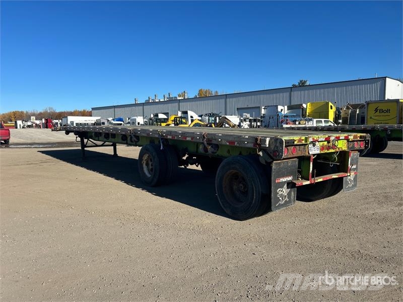 Manac 48 ft T/A Spread Axle Flatbed Trailer Plataforma plana/laterales abatibles