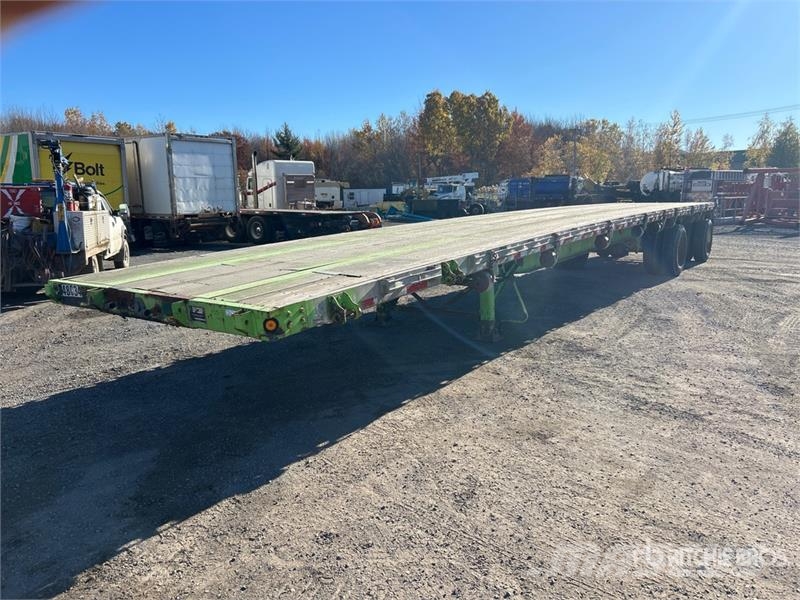 Manac 48 ft T/A Spread Axle Flatbed Trailer Plataforma plana/laterales abatibles