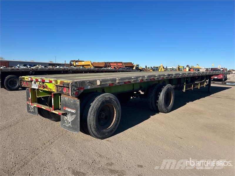 Manac 48 ft T/A Spread Axle Flatbed Trailer Plataforma plana/laterales abatibles