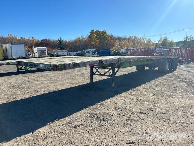Manac 48 ft T/A Spread Axle Flatbed Trailer Plataforma plana/laterales abatibles