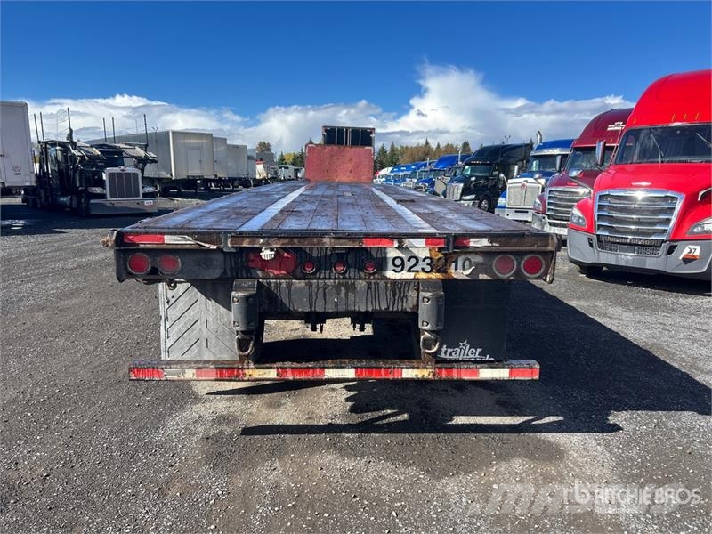 Manac 48 ft Tri/A Flatbed Trailer Rimorchi con sponde ribaltabili