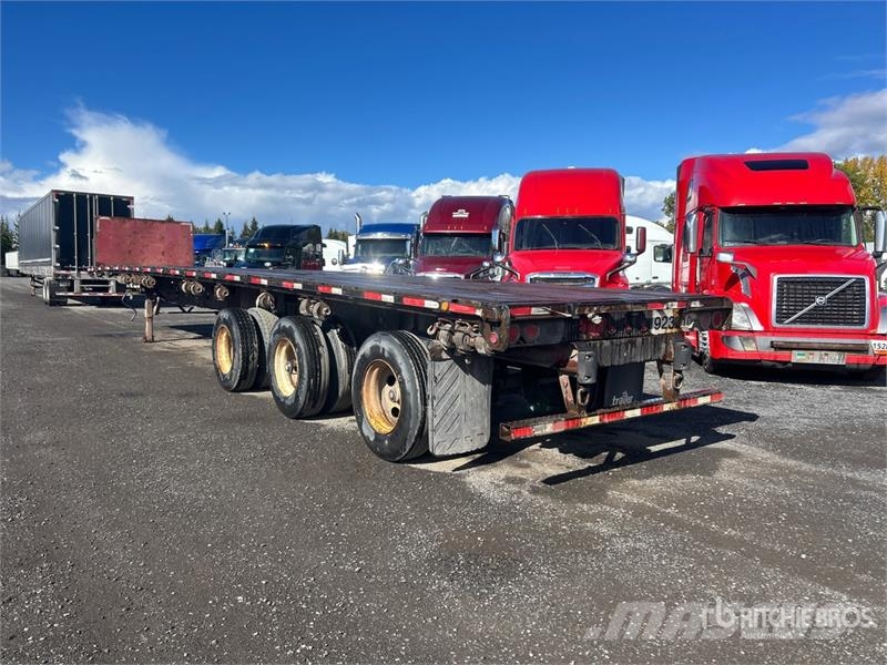 Manac 48 ft Tri/A Flatbed Trailer Rimorchi con sponde ribaltabili