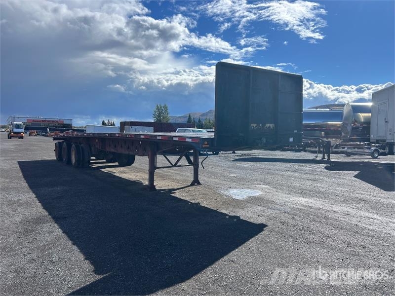 Manac 48 ft Tri/A Flatbed Trailer Rimorchi con sponde ribaltabili