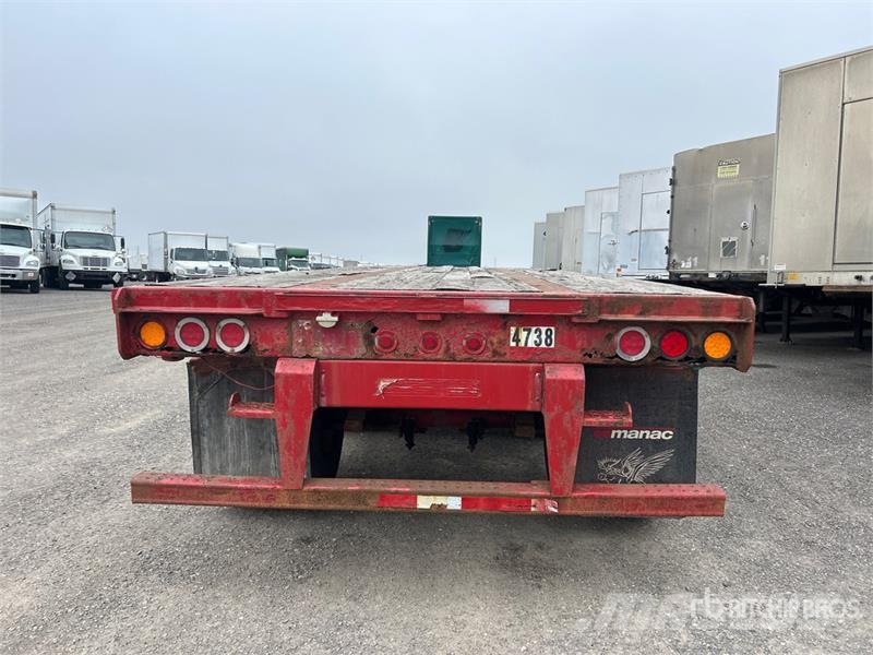 Manac 53 ft Quad/A Flatbed Trailer Plato/keson prikolice
