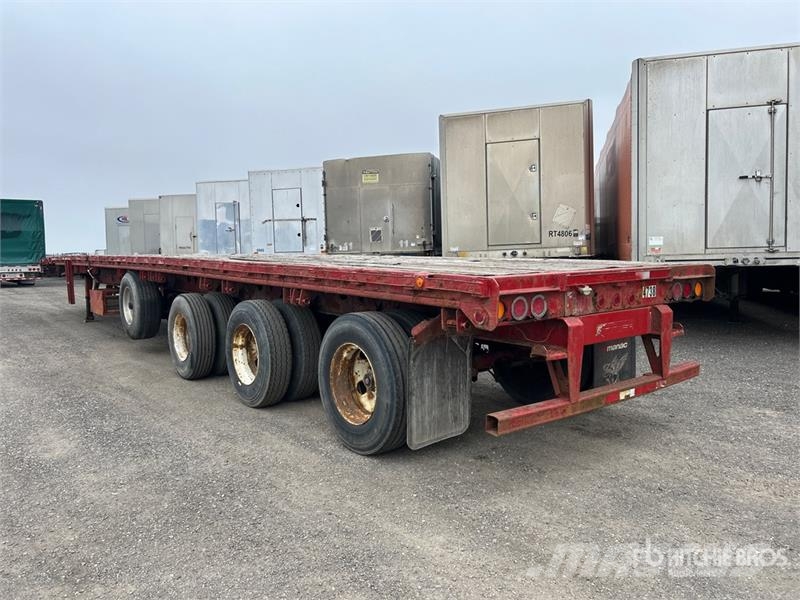 Manac 53 ft Quad/A Flatbed Trailer Plato/keson prikolice
