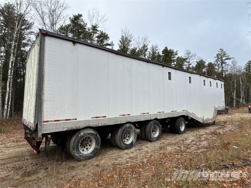 Manac 53 ft Quad/A Open-Top Chip Trailer مقطورات لتقل ألواح الخشب