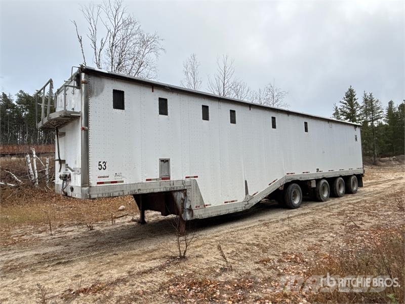 Manac 53 ft Quad/A Open-Top Chip Trailer مقطورات لتقل ألواح الخشب