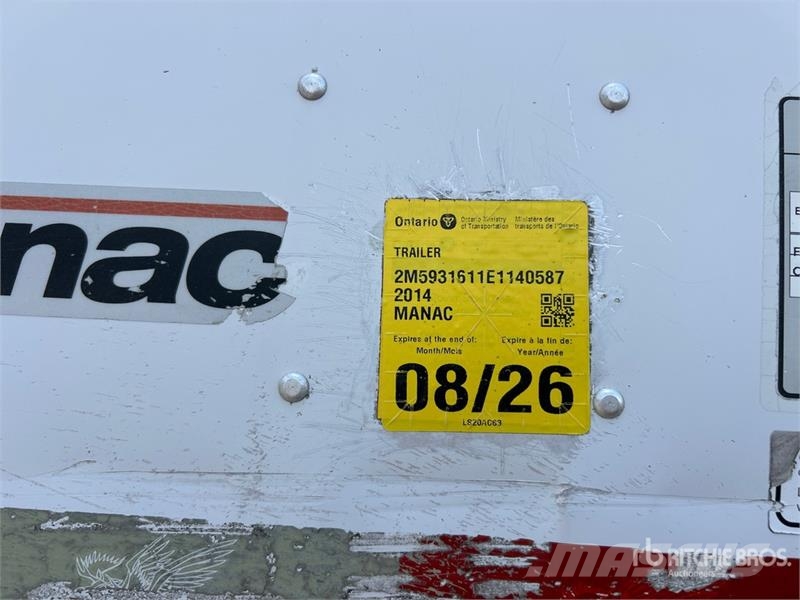 Manac 53 ft x 102 in Quad/A Van Trailer Cajas de remolque