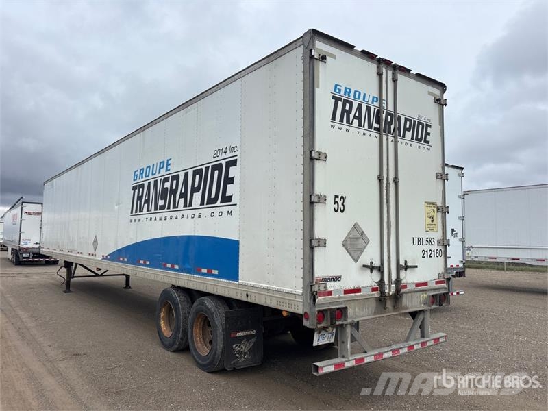 Manac 53 ft x 102 in T/A Van Trailer Dobozos pótkocsik