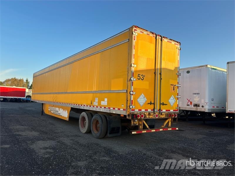 Manac 53 ft x 102 in T/A Van Trailer Gesloten opbouw trailers