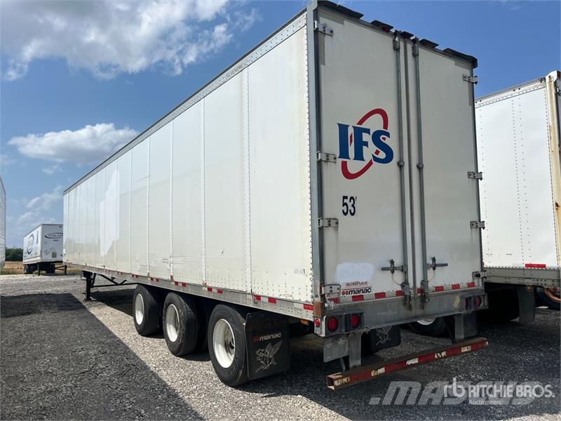 Manac 53 ft x 102 in Tri/A Van Trailer Carrocería de caja