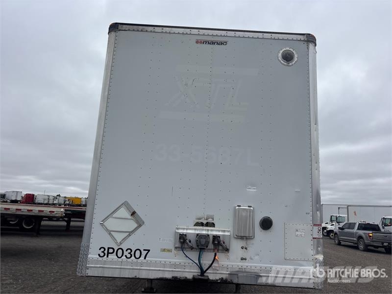 Manac 53 ft x 102 in Tri/A Van Trailer Skappåbygg