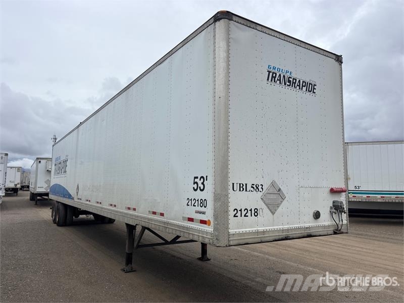 Manac 53 ft x 102 in T/A Van Trailer Dobozos pótkocsik