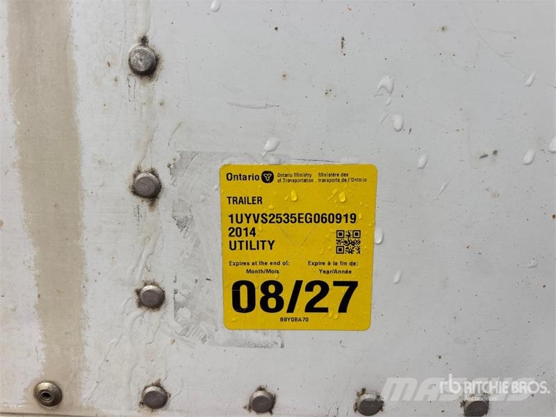 Manac 53 ft x 102 in T/A Heated Van Trailer Remorque Fourgon