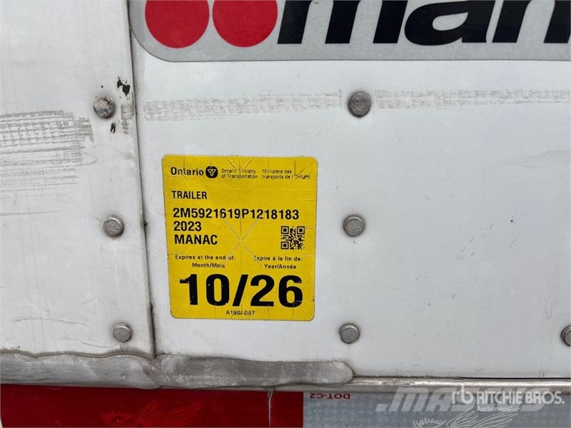 Manac 53 ft x 102 in T/A Van Trailer Прицепы-фургоны