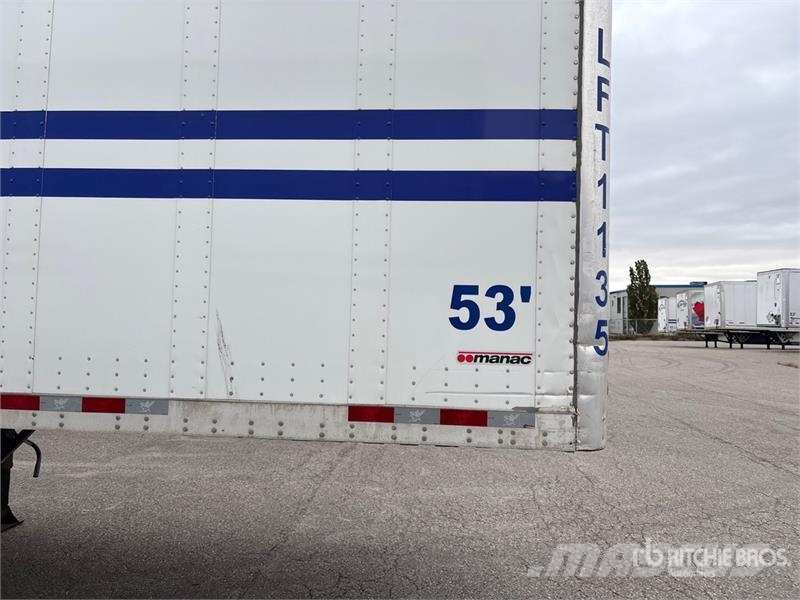 Manac 92253A811 53 ft x 102 in T/A Van Trailer Причепи-фургони