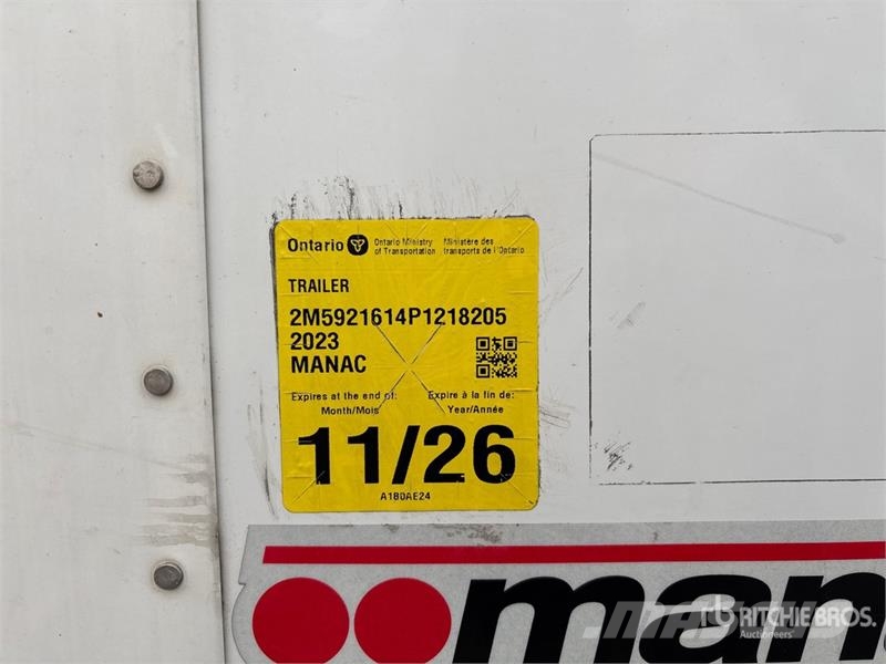 Manac 92253A811 53 ft x 102 in T/A Van Trailer Прицепы-фургоны