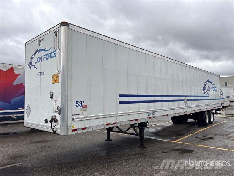 Manac 92253A811 53 ft x 102 in T/A Van Trailer Dengtos priekabos