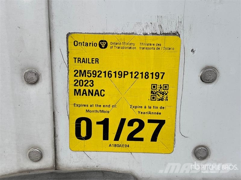 Manac 92253A811 53 ft x 102 in T/A Van Trailer Furgoonhaagised