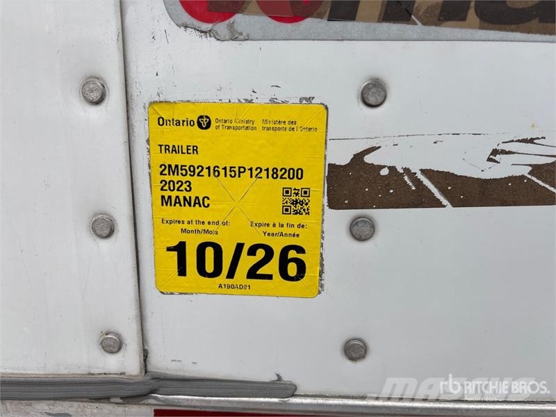 Manac 92253A811 53 ft x 102 in T/A Van Trailer Причепи-фургони