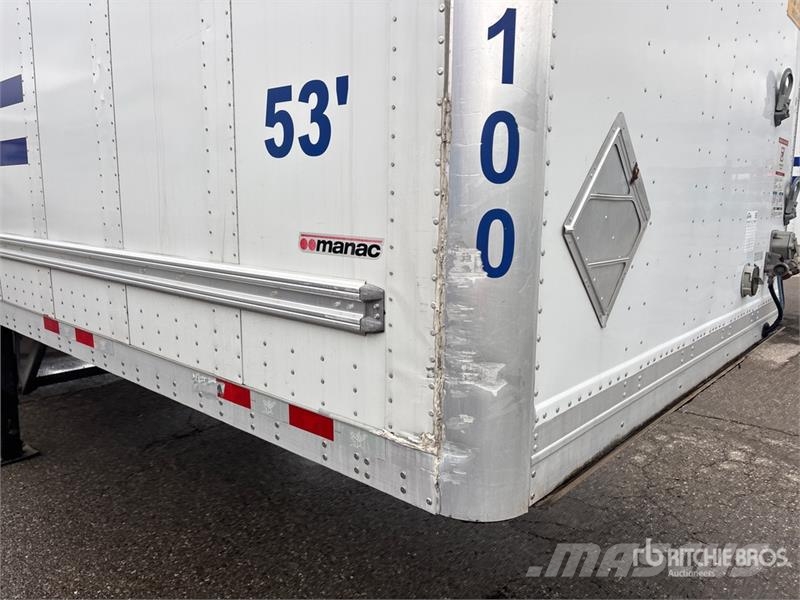 Manac 92253A811 53 ft x 102 in T/A Van Trailer Dengtos priekabos