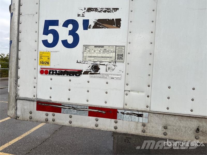 Manac 92253A811 53 ft x 102 in T/A Van Trailer Van Body Trailers